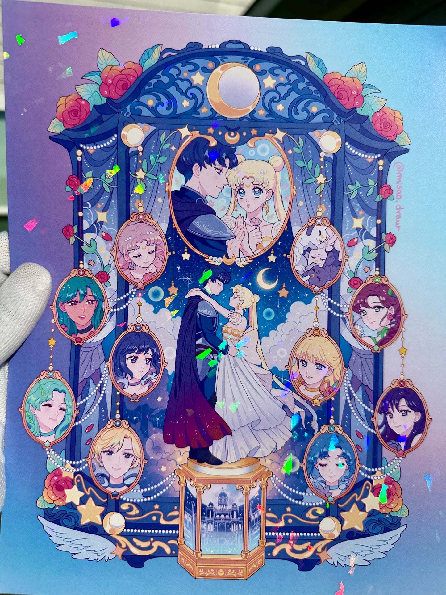 Tuxedo Mirage Holographic Print