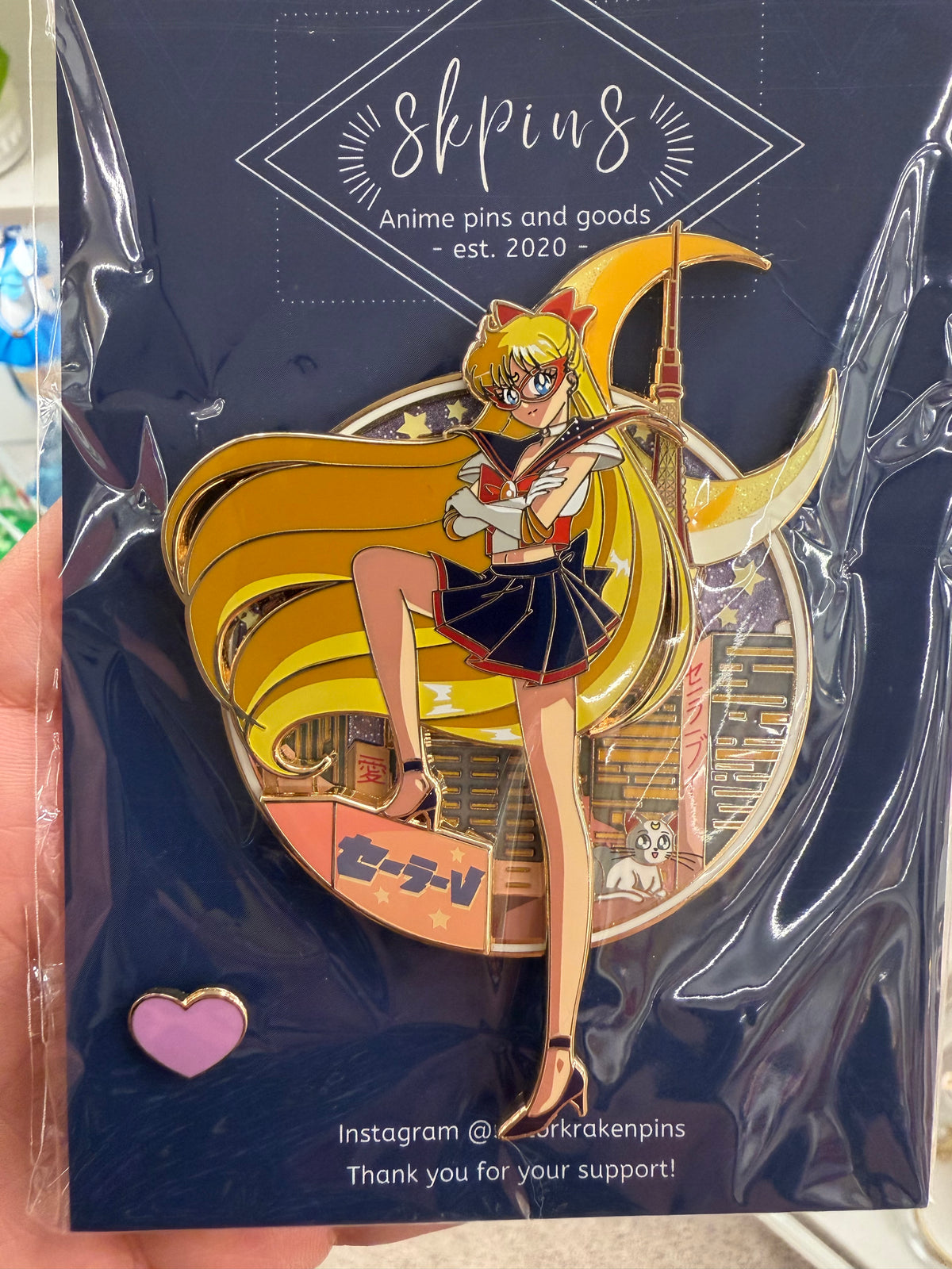 Sailor V pin with Filler