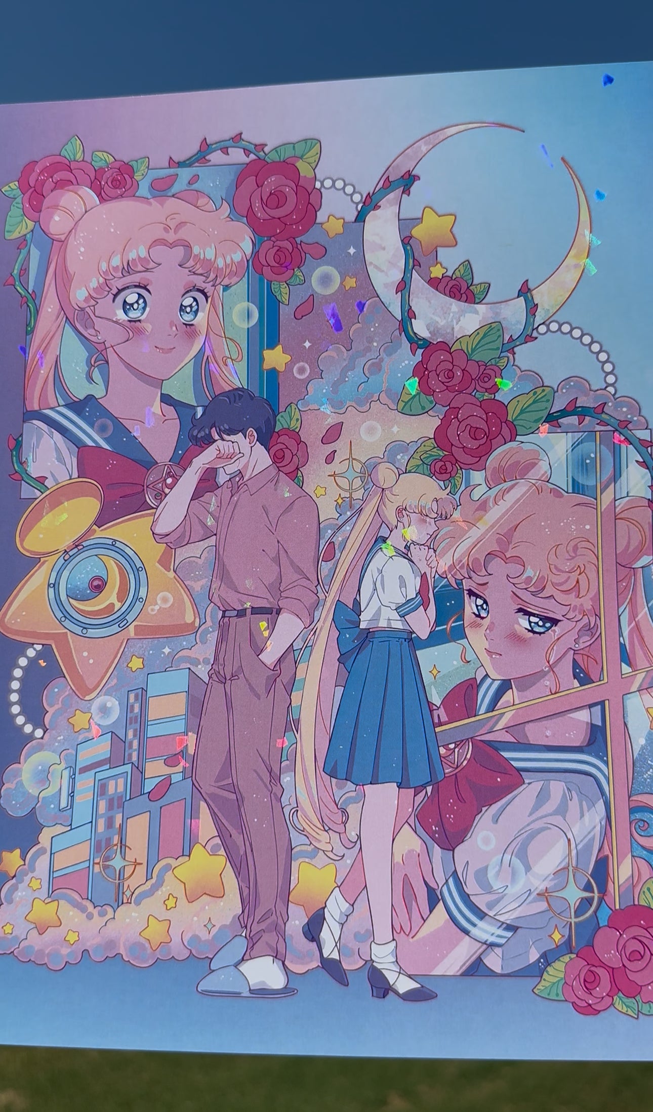 Heartbreak Hotel Usagi holographic print
