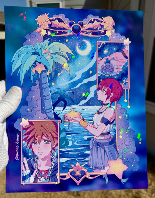 Kingdom hearts Kairi and Sora