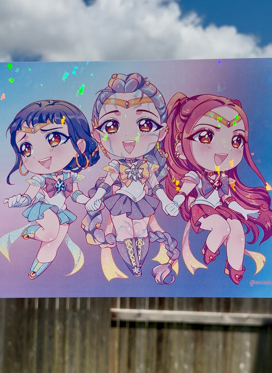 Huntrix Senshi Holographic Print