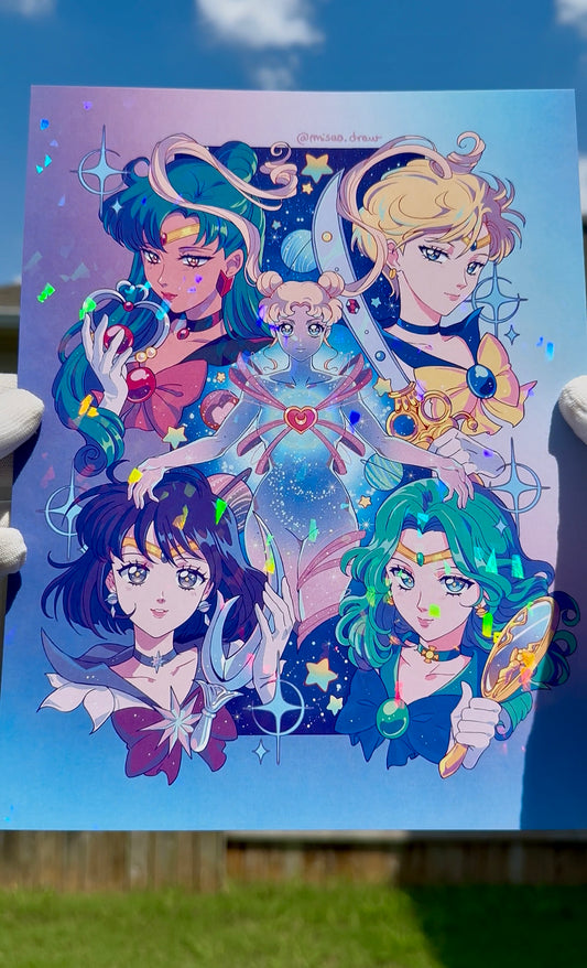 The Mysterious New Guardians OG holographic print