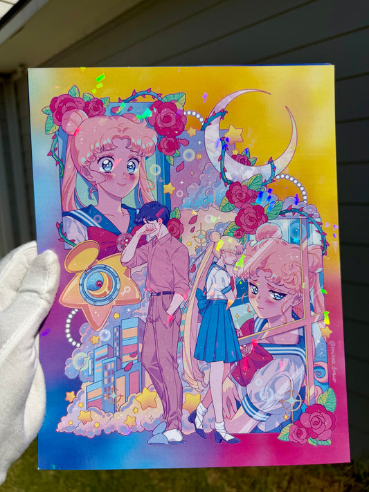 Heartbreak Hotel Usagi holographic print