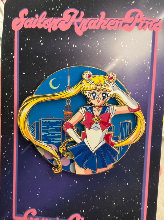 Cosmic chronicles prototype moon pin
