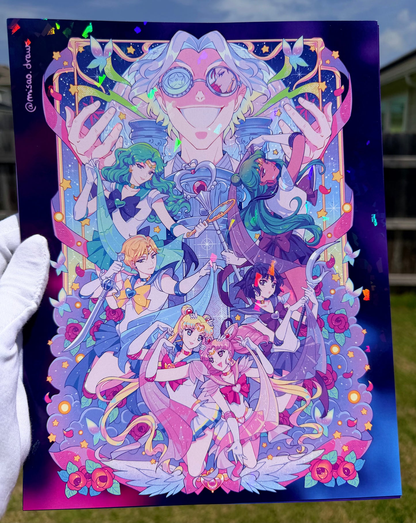 Sailor Moon S Opening Holographic Print