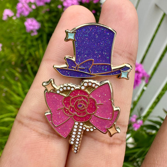 2 Masquerade Pins Set