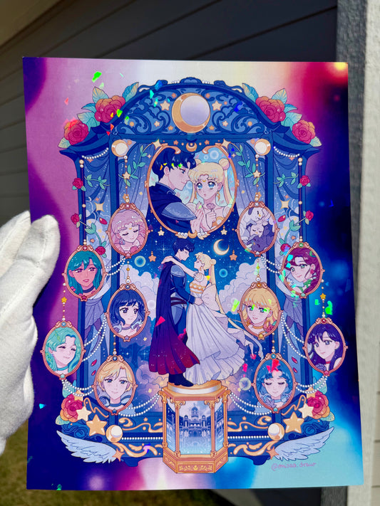 Tuxedo Mirage holographic print