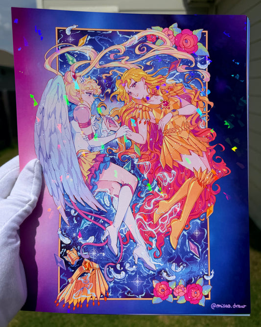 Usagis Love - Sailor Variant Holographic print