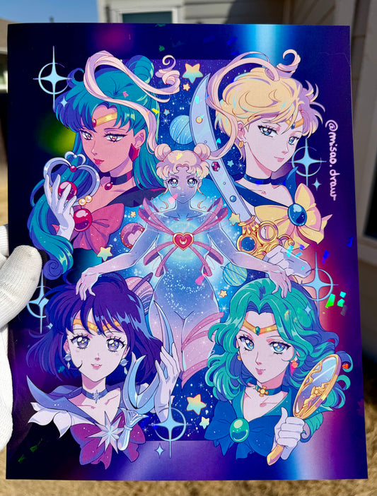 The mysterious new guardians appear holographic print