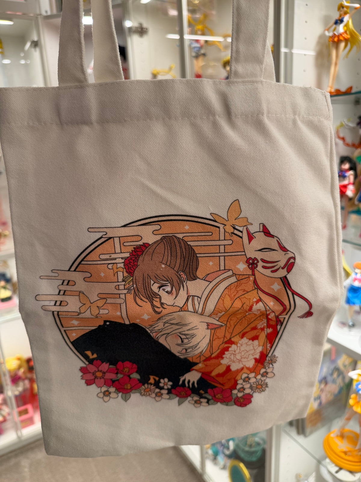 Kamisama Kiss pin with filler and tote bag