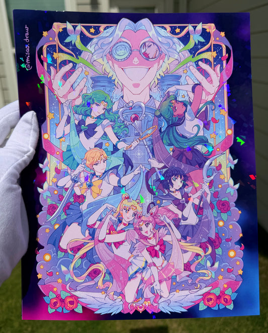 Sailor Moon S Opening Holographic Print