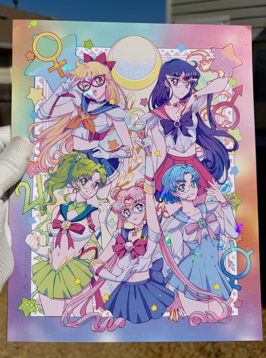 Prototype girls holographic print
