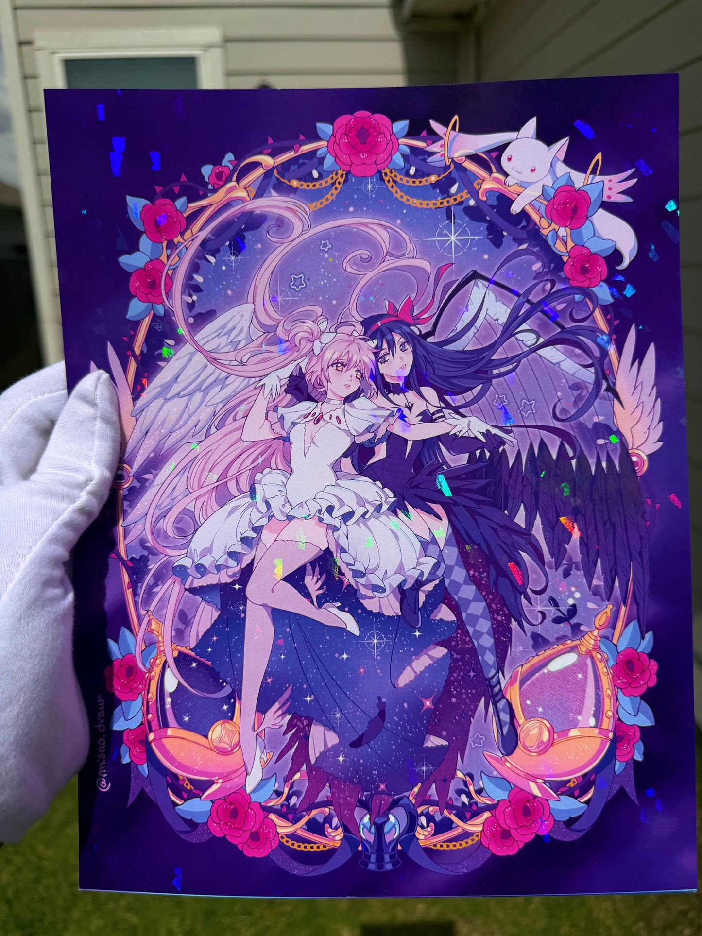 Madoka Magica: Ultimate Madoka & Devil Homura holographic print