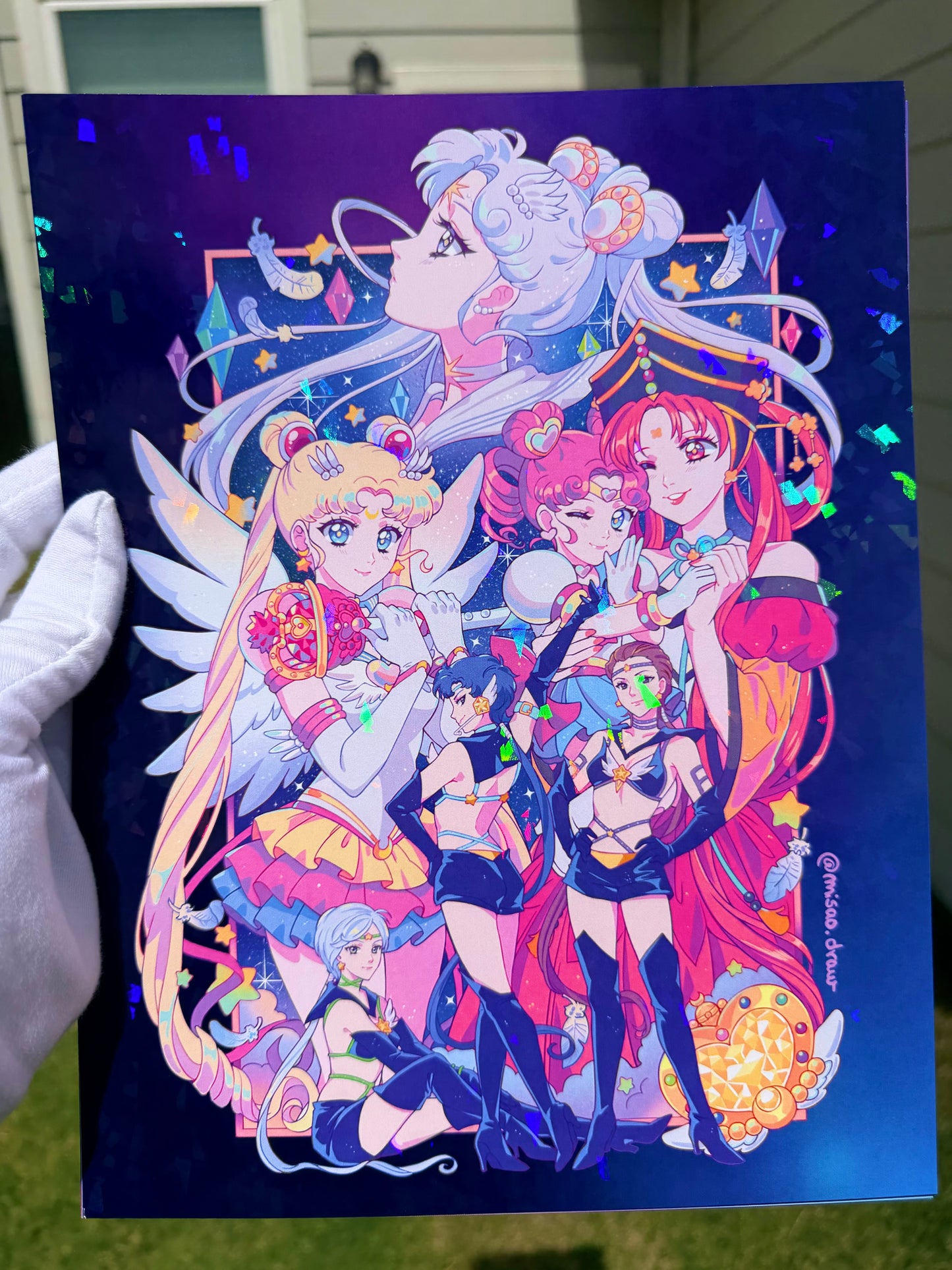 Sailor Stars Holographic Print