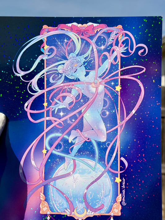 Minna Henshin-Yo gradient body heavy holographic print