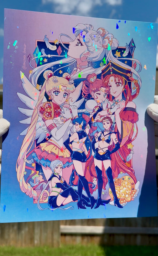 Sailor Stars Holographic Print