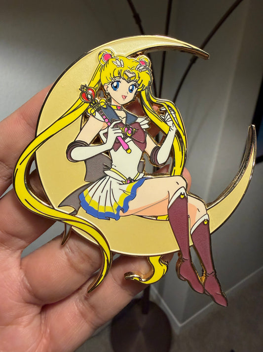 Super Sailor Moon on Moon Pin
