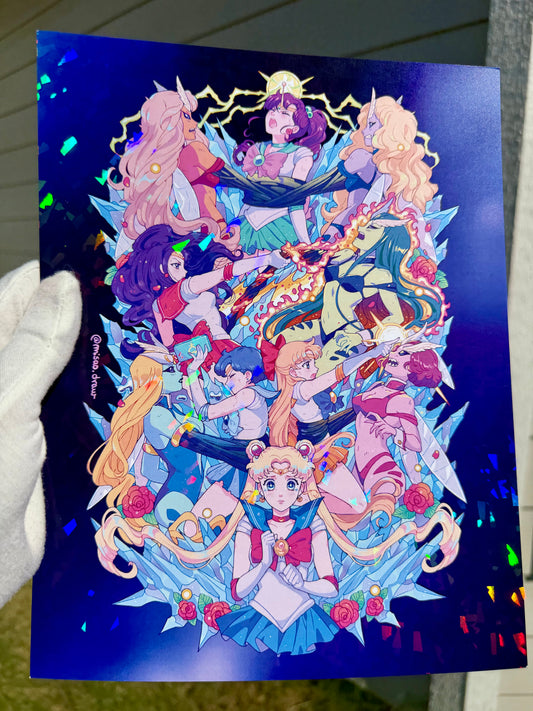 Death of the sailor guardians holographic print