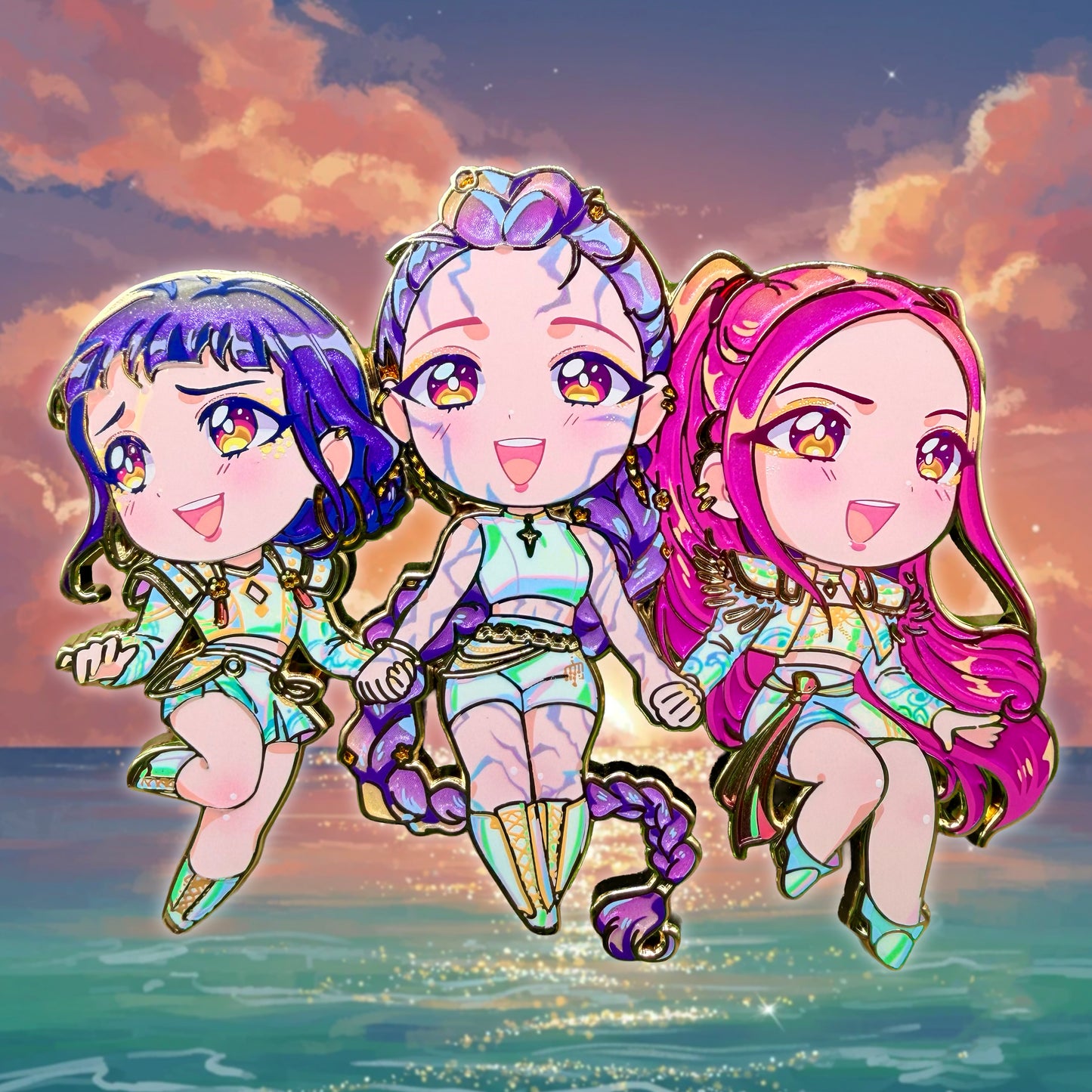 Huntrix White Outfit No Dangles